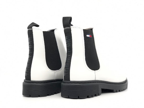 TOMMY HILFIGHER Stivaletto Beatles donna Chelsea Boot bianco