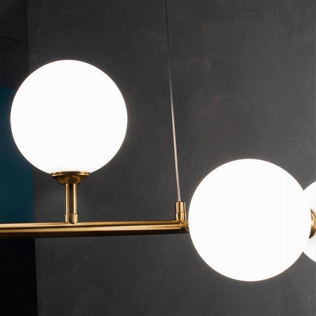 Lampadario Da Soffitto Moderno A Sospensione Con 6 Sfere Attacco Lampadine G9 B88