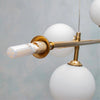 Lampadario Da Soffitto Moderno A Sospensione Con 6 Sfere Attacco Lampadine G9 B88