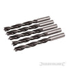 Punte con punta di centraggio e scanalatura doppia per legno Silverline 612120 silverline