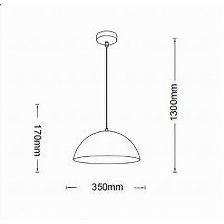 Lampadario A Sospensione Soffitto E27 Paralume Cupola In Ferro Elegante Ip20 B92