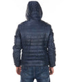 Rio - Piumino Uomo Blu in vera pelle