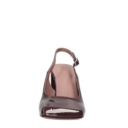 Amina Muaddi Scarpe con Tacco Bordeaux da donna