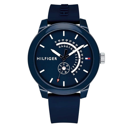 Tommy Hilfiger Orologio Analogico al Quarzo da Uomo con Cinturino in Silicone Blu - 1791482