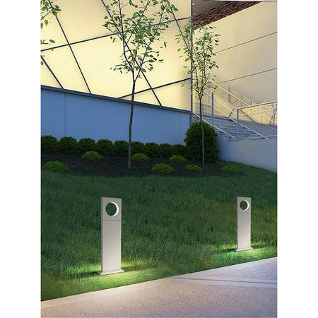 LAMPADA PALO DA GIARDINO LED CERCHIO 50CM 12W BIANCO LUCE 4000K 6500K 3000K ES60