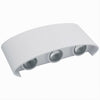 APPLIQUE 16W UP&DOWN LAMPADA MURO BIANCO ESTERNO IP65 LUCE 3000K 6500K 4000K ES68