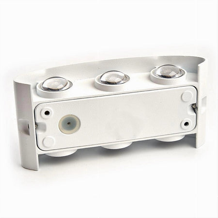 APPLIQUE 16W UP&DOWN LAMPADA MURO BIANCO ESTERNO IP65 LUCE 3000K 6500K 4000K ES68
