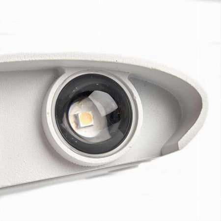 APPLIQUE 16W UP&DOWN LAMPADA MURO BIANCO ESTERNO IP65 LUCE 3000K 6500K 4000K ES68