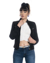Kelly - Giacca Donna in Vera Pelle di Renna Nera