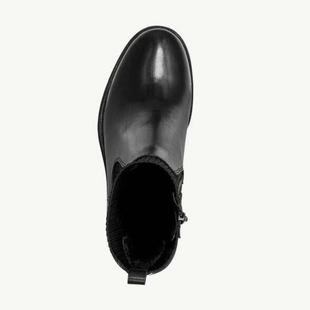 MARCO TOZZI Stivaletto donna con tacco in pelle nera 2-25835-43 001