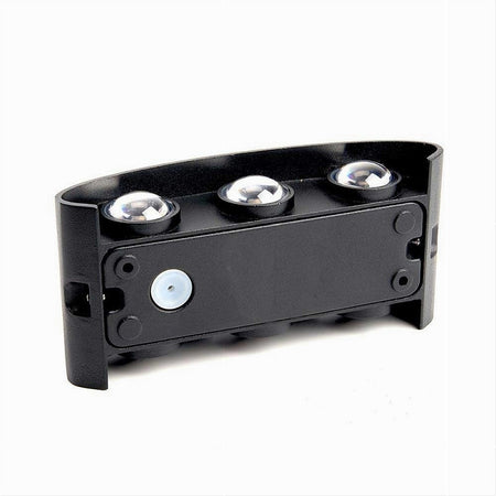 APPLIQUE 16 W UP&DOWN LAMPADA MURO NERO ESTERNO LUCE 6500K 4000K 3000K IP65 ES68