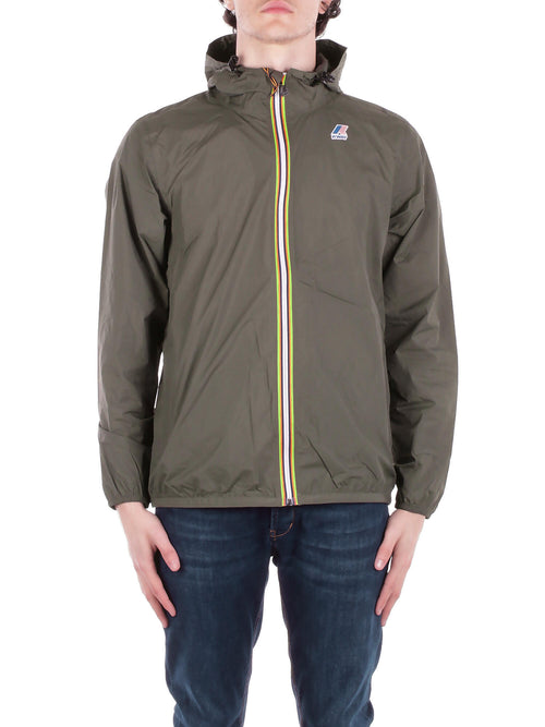 K-Way Giacconi Green black da uomo