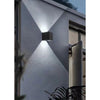 Applique Da Parete Nero 22 Watt Per Esterno Doppia Emissione Luminosa Ip65 Es66