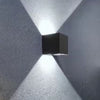 Applique Da Parete Nero 22 Watt Per Esterno Doppia Emissione Luminosa Ip65 Es66