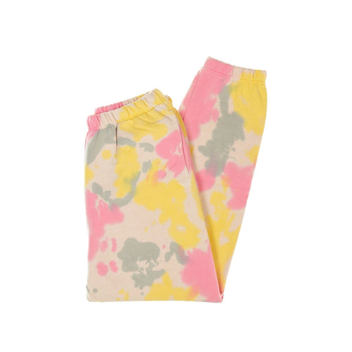 OBEY Pantalone Tuta Felpato Uomo Sustainable Tie Dye Sweatpant Yellow Multi da uomo