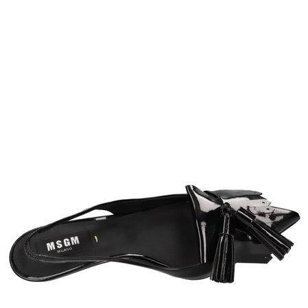 MSGM Scarpe con Tacco Nero da donna