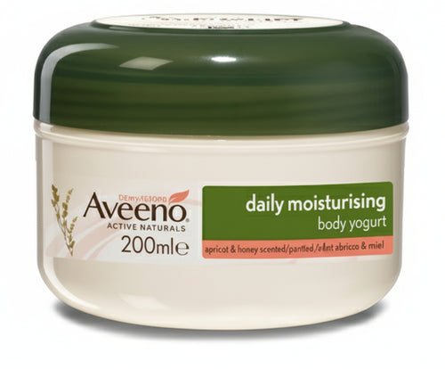 Aveeno daily moisturizing crema corpo allo yogurt al profumo di albicocca e miele