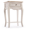 Comodino Clarisse per camera, Struttura In Legno Paulownia Con Piano Impiallacciato