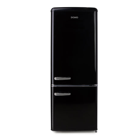 Frigorifero Combinato Retro Vintage Nero Domo DO91706R