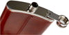 Fiaschetta In Acciaio Inox Foderata In Pelle Imbuto Incluso Per Liquori Whisky
