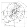 Ventilatore centrifugo TRIAL CFA715-D6 CAD07B-006 stufe a pellet 14706123