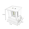 Applique Da Parete 22watt Grigio Per Esterno Doppia Emissione Luminosa Ip65 Es66