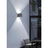 Applique Da Parete 22watt Grigio Per Esterno Doppia Emissione Luminosa Ip65 Es66