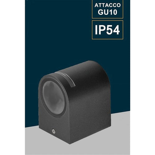 Applique Esterno Parete Facciate Giardino Lampada Muro Attacco Gu10 Ip54 Gn-wl061