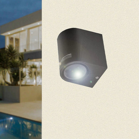 Applique Esterno Parete Facciate Giardino Lampada Muro Attacco Gu10 Ip54 Gn-wl061