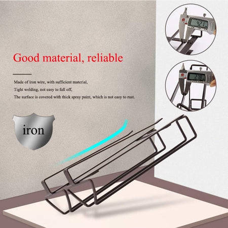 Portabicchieri Da Vino Sotto Mobiletto Supporto Porta Calici Metallo Doppia Fila