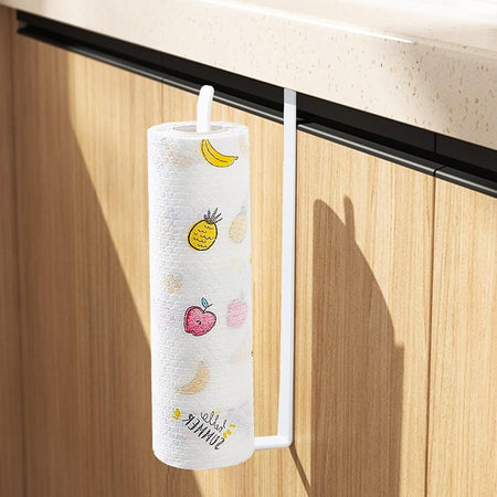 Portarotolo 27cm Sottopensile Senza Forare Per Cucina Bagno Porta Asciugamano