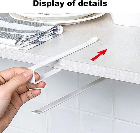 Portarotolo 27cm Sottopensile Senza Forare Per Cucina Bagno Porta Asciugamano