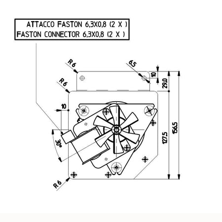 Ventola tangenziale per stufa a pellet 14706055