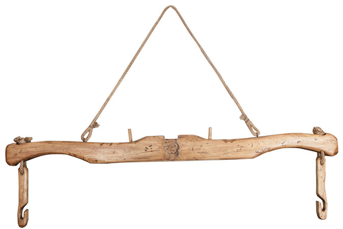 Biscottini Giogo in legno massello di tiglio finitura naturale Made in Italy dimensioni