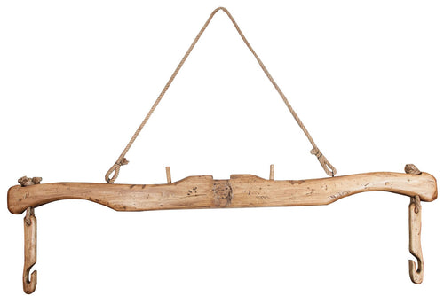 Biscottini Giogo in legno massello di tiglio finitura naturale Made in Italy