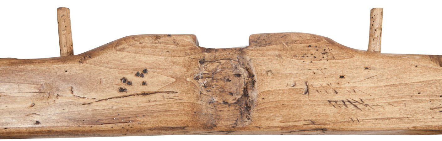Biscottini Giogo in legno massello di tiglio finitura naturale Made in Italy