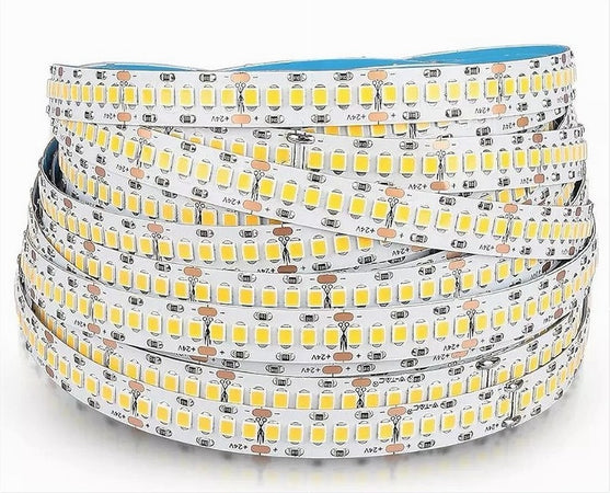 Strip Striscia Led 5mt Dc 24v Smd 2835 Ip20 90w Luce 3000k 6500k 4000k Dc24v-240