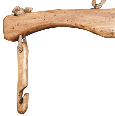 Biscottini Giogo in legno massello di tiglio finitura naturale Made in Italy dimensioni