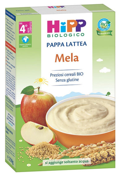 Hipp bio pappa lattea mela250g