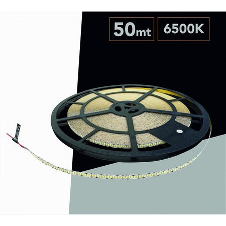 Striscia Led Smd 2835 Bobina Da 50mt 24v Ip20 Luce 3000k 6500k 4000k 50m-24v-240