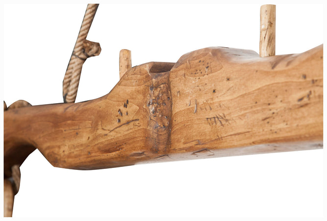 Biscottini Giogo in legno massello di tiglio finitura naturale Made in Italy