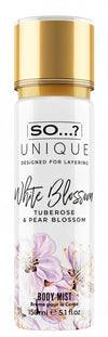So unique white blossom mist