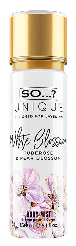 So unique white blossom mist