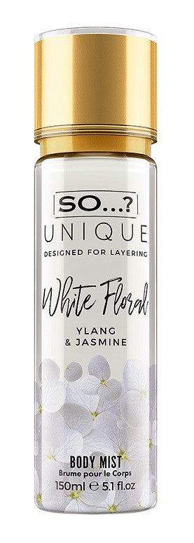 So unique white floral mist