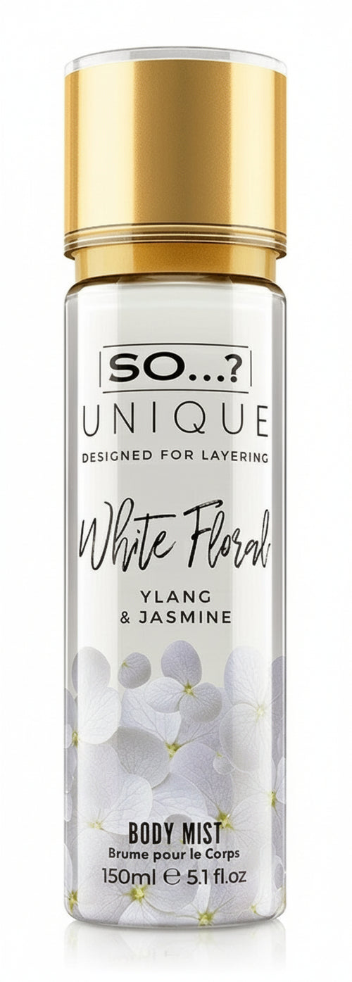So unique white floral mist