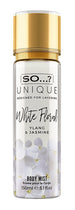 So unique white floral mist