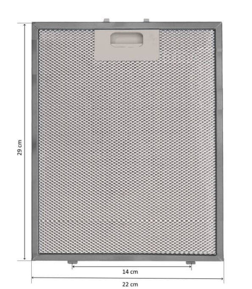 Filtro cappa alluminio 220x290x9mm Faber 30302037