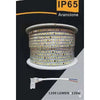 Striscia Led 3535 220v 12w/mt 120led/mt 100 Mt 8mm Vari Colori Di Luce 3535-120d