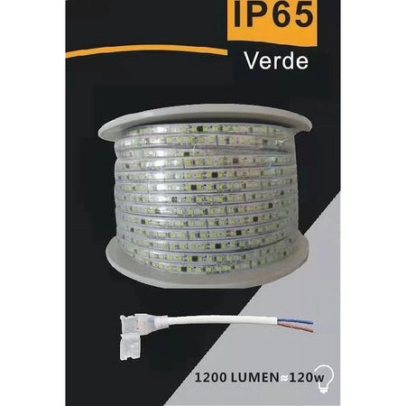Striscia Led 3535 220v 12w/mt 120led/mt 100 Mt 8mm Vari Colori Di Luce 3535-120d