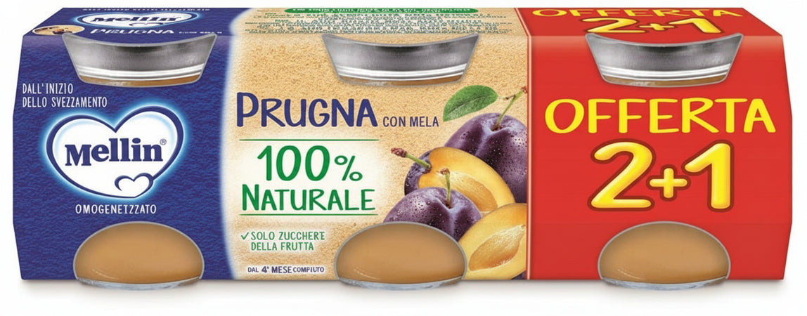 Mellin omog prugna 3pz 100g